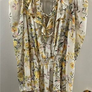 Generation Love Yellow and Cream Floral Blouse